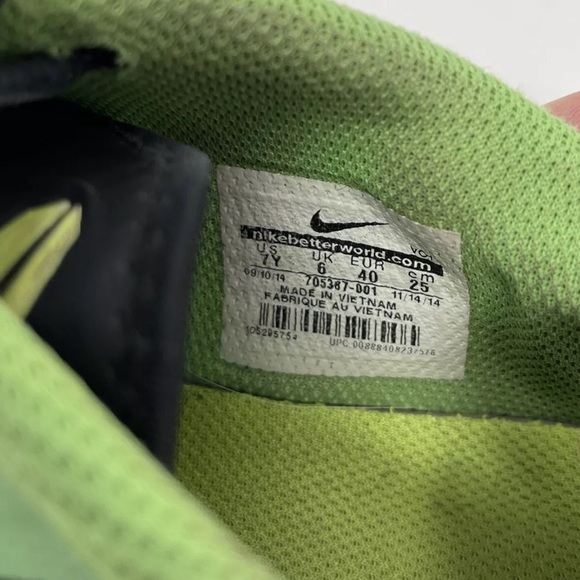 Nike Kobe Mentality Size 7Y Kobe 705387-001 Green Basketball Shoes Sneakers - Picture 12 of 12